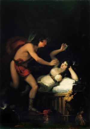 Allegory of Love, Cupid and Psyche by Francisco De Goya Oil Painting