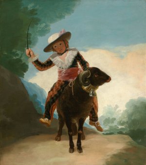 Boy on a Ram by Francisco De Goya Oil Painting