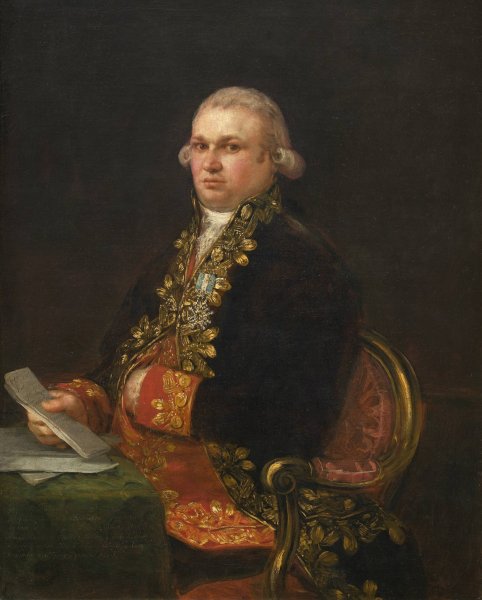 Don Antonio Noriega  by Francisco De Goya - Hand-Painted Oil Painting Reproduction