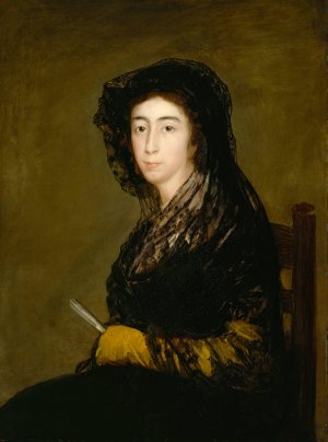 Dona Amalia Bonells de Costa Oil painting by Francisco De Goya