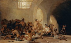 Madhouse by Francisco De Goya Oil Painting
