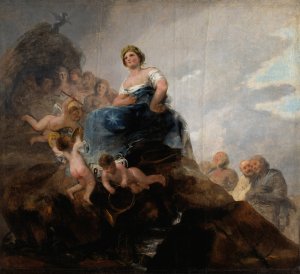 Poetry and Poets by Francisco De Goya Oil Painting
