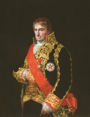 Portrait of General Jose Manuel Romero by Francisco De Goya Oil Painting