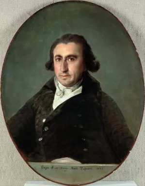 Portrait of Martin Zapater by Francisco De Goya Oil Painting
