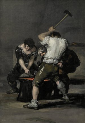 The Forge by Francisco De Goya Oil Painting