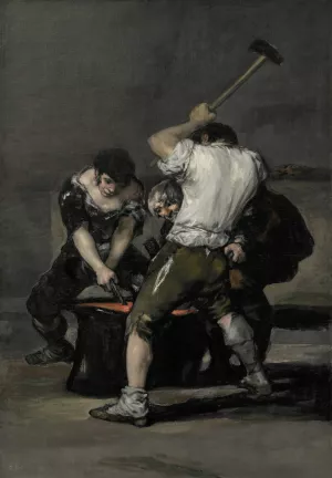 The Forge by Francisco De Goya Oil Painting