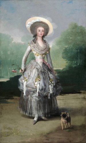The Marquesa de Pontejos by Francisco De Goya Oil Painting