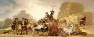 The Threshing Floor by Francisco De Goya Oil Painting