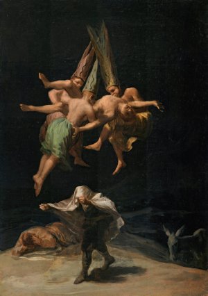 Witches' Flight by Francisco De Goya Oil Painting