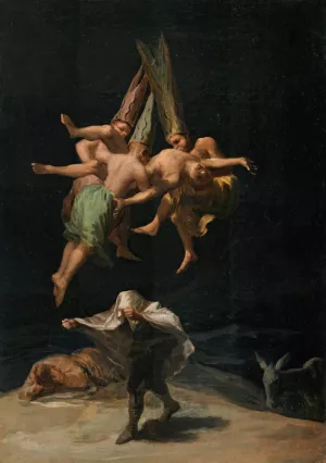 Witches' Flight by Francisco De Goya Oil Painting