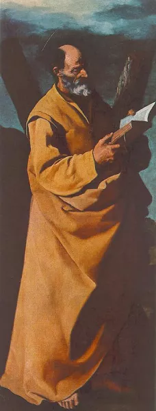 Apostle St Andrew Oil painting by Francisco De Zurbaran