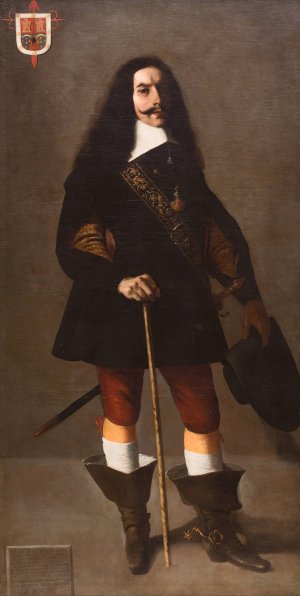 Don Juan Bazo de Moreda by Francisco De Zurbaran Oil Painting