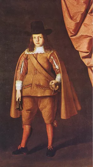 Portrait of the Duke of Medinaceli by Francisco De Zurbaran - Oil Painting Reproduction