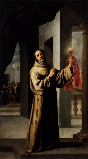 Saint James of the Marches painting by Francisco De Zurbaran