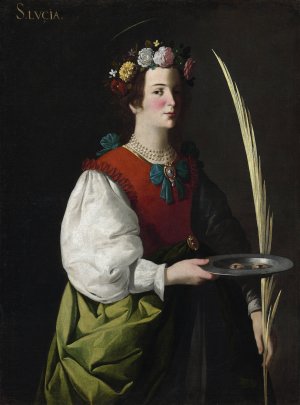 Saint Lucy by Francisco De Zurbaran Oil Painting