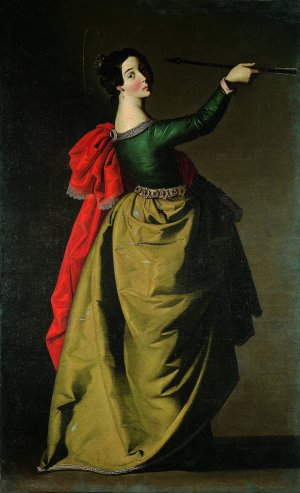 Saint Ursula by Francisco De Zurbaran Oil Painting