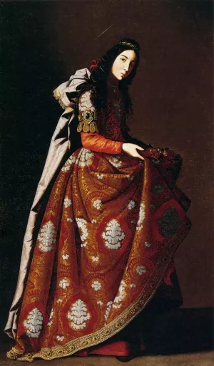St Casilda by Francisco De Zurbaran Oil Painting