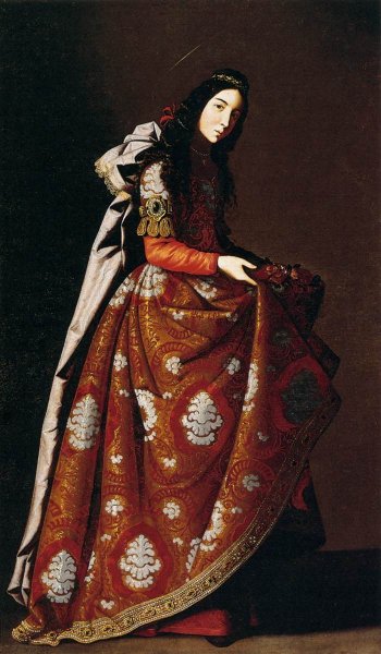 St Casilda by Francisco De Zurbaran - Hand-Painted Oil Painting Reproduction