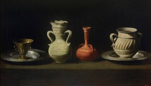 Still Life With Four Vessels by Francisco De Zurbaran Oil Painting