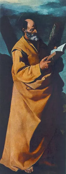 The Apostle, St Andrew by Francisco De Zurbaran - Oil Painting Reproduction