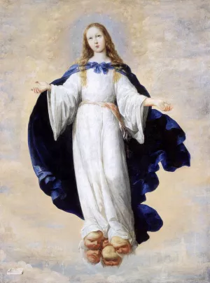 The Immaculate Conception by Francisco De Zurbaran - Oil Painting Reproduction