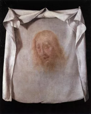 The Sudarium of St Veronica by Francisco De Zurbaran - Oil Painting Reproduction