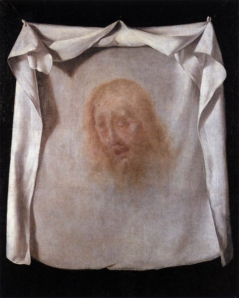 Main Product Photo of The Sudarium of St Veronica Painting by Francisco De Zurbaran