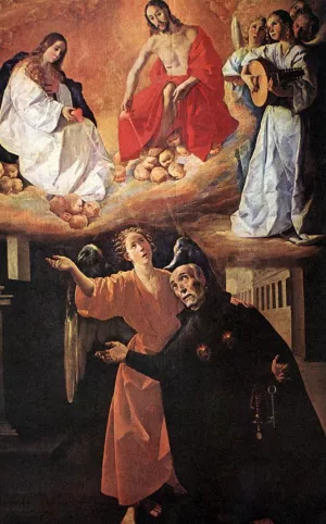 Vision of Blessed Alonso Rodriguez painting by Francisco De Zurbaran