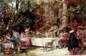 El Brindis painting by Francisco Domingo Marques