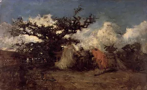 Escena de Jardin Boceto painting by Francisco Domingo Marques