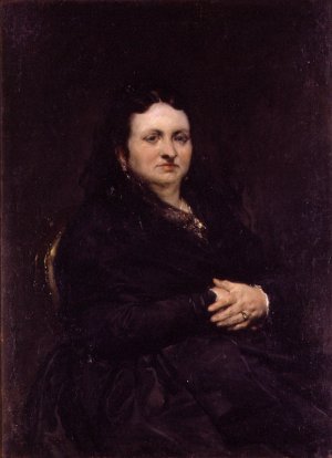 Retrato de Dona Carmen Cervera Oil painting by Francisco Domingo Marques