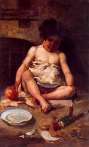 Retrato de Nino by Francisco Domingo Marques - Oil Painting Reproduction
