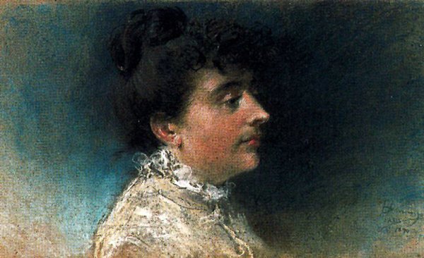 Retrato de su Mujer by Francisco Domingo Marques - Hand-Painted Oil Painting Reproduction