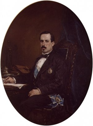 Retrato de Zorrilla by Francisco Domingo Marques Oil Painting