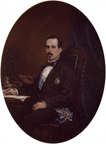 Retrato de Zorrilla by Francisco Domingo Marques - Hand-Painted Oil Painting Reproduction