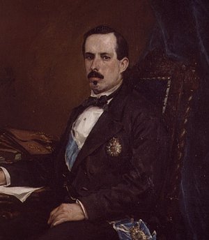 Retrato del Ministro de Fomento Manuel Ruiz Zorrilla