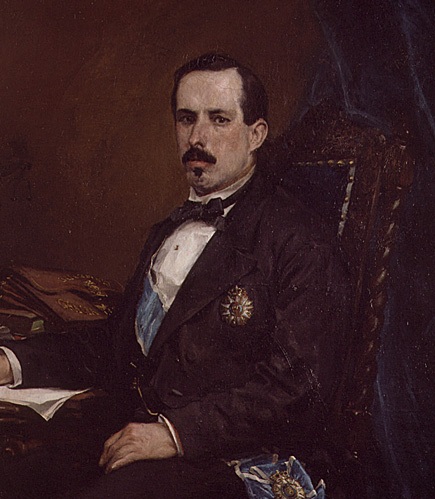 Retrato del Ministro de Fomento Manuel Ruiz Zorrilla by Francisco Domingo Marques - Hand-Painted Oil Painting Reproduction