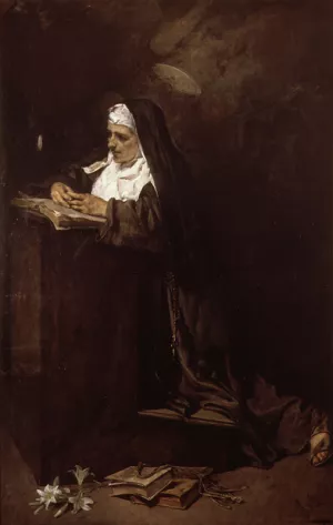 Santa Clara by Francisco Domingo Marques Santa Clara by Francisco Domingo Marques Oil Painting