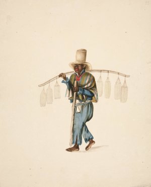 Bolero Indian Man with Staff by Francisco Fierro Oil Painting