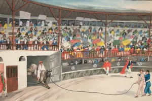 Bull Fight by Francisco Fierro Oil Painting