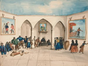 Interior of an Inn Oil painting by Francisco Fierro
