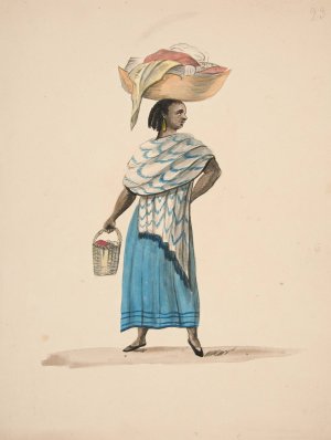 Laundress of Trujillo Oil painting by Francisco Fierro