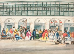 Market Place by Francisco Fierro Oil Painting