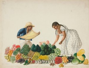 Market by Francisco Fierro Oil Painting