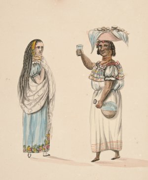 Native Women of Trujillo by Francisco Fierro Oil Painting