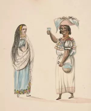 Native Women of Trujillo by Francisco Fierro Native Women of Trujillo by Francisco Fierro Oil Painting