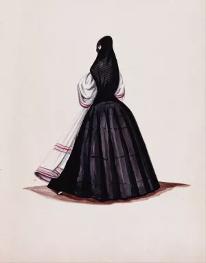 Tapada limena by Francisco Fierro Oil Painting