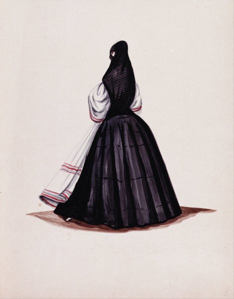 Tapada limena by Francisco Fierro - Hand-Painted Oil Painting Reproduction