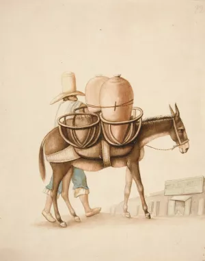 Water Vendor by Francisco Fierro Oil Painting