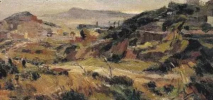 Paisaje de Montana by Francisco Gimeno Arasa - Oil Painting Reproduction